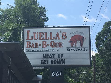 Luella's barbecue asheville - Luella’s Bar-B-Que - South Asheville. 230 $$ Moderate Barbeque, Southern. Okie Dokie’s Smokehouse. 272 $$ Moderate Barbeque, Smokehouse. 12 Bones Smokehouse SOUTH. 324 $$ Moderate Smokehouse. Black Bear BBQ. 117 $ Inexpensive Barbeque. Shorties Drive-Thru BBQ. 29. Barbeque, Sandwiches, …